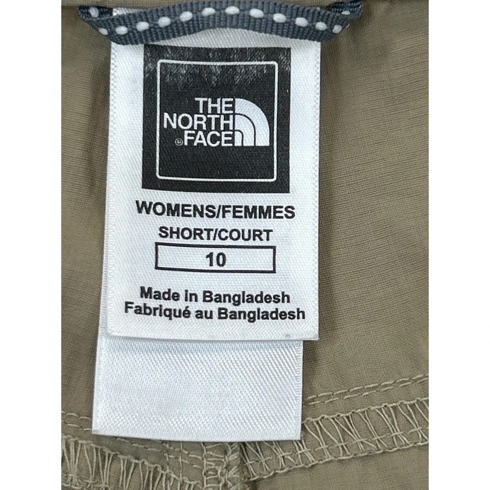 The North Face Convertible Cargo Pants Womens 10 Khaki Tan Zip Off Hiking‎
